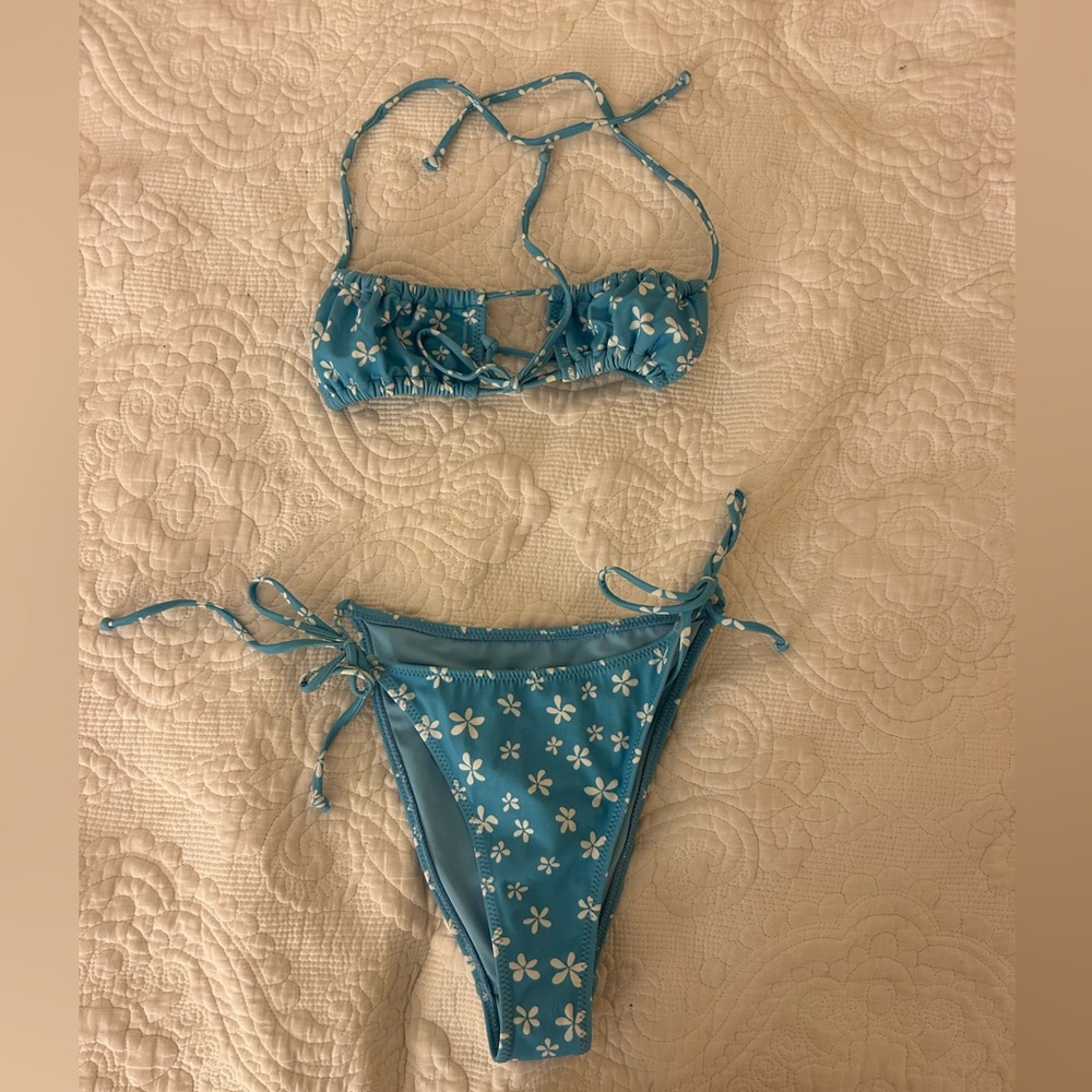 L.A.Hearts Floral Blue Bikini